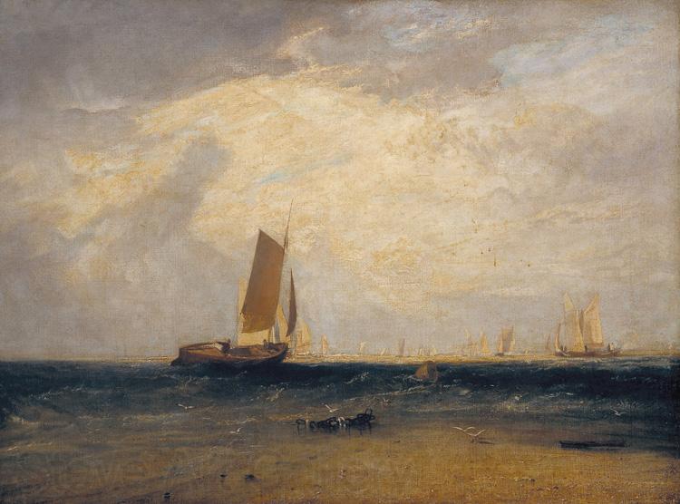 Joseph Mallord William Turner Fishing upon Blythe-sand,tide setting in (mk31) Spain oil painting art